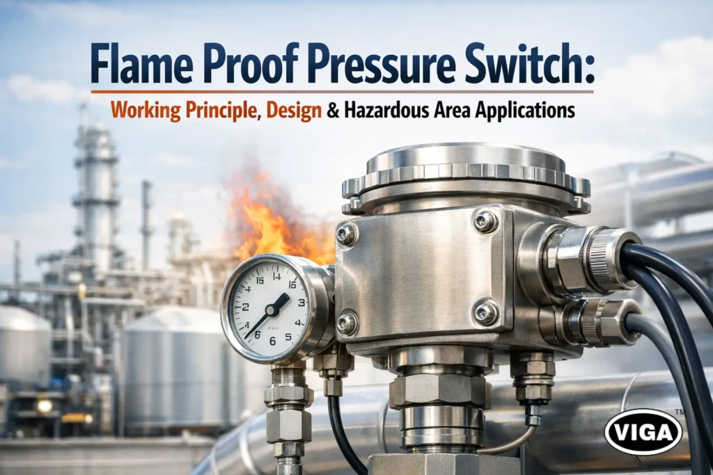 Flame Proof Pressure Switch Working Principle, Design & Applications