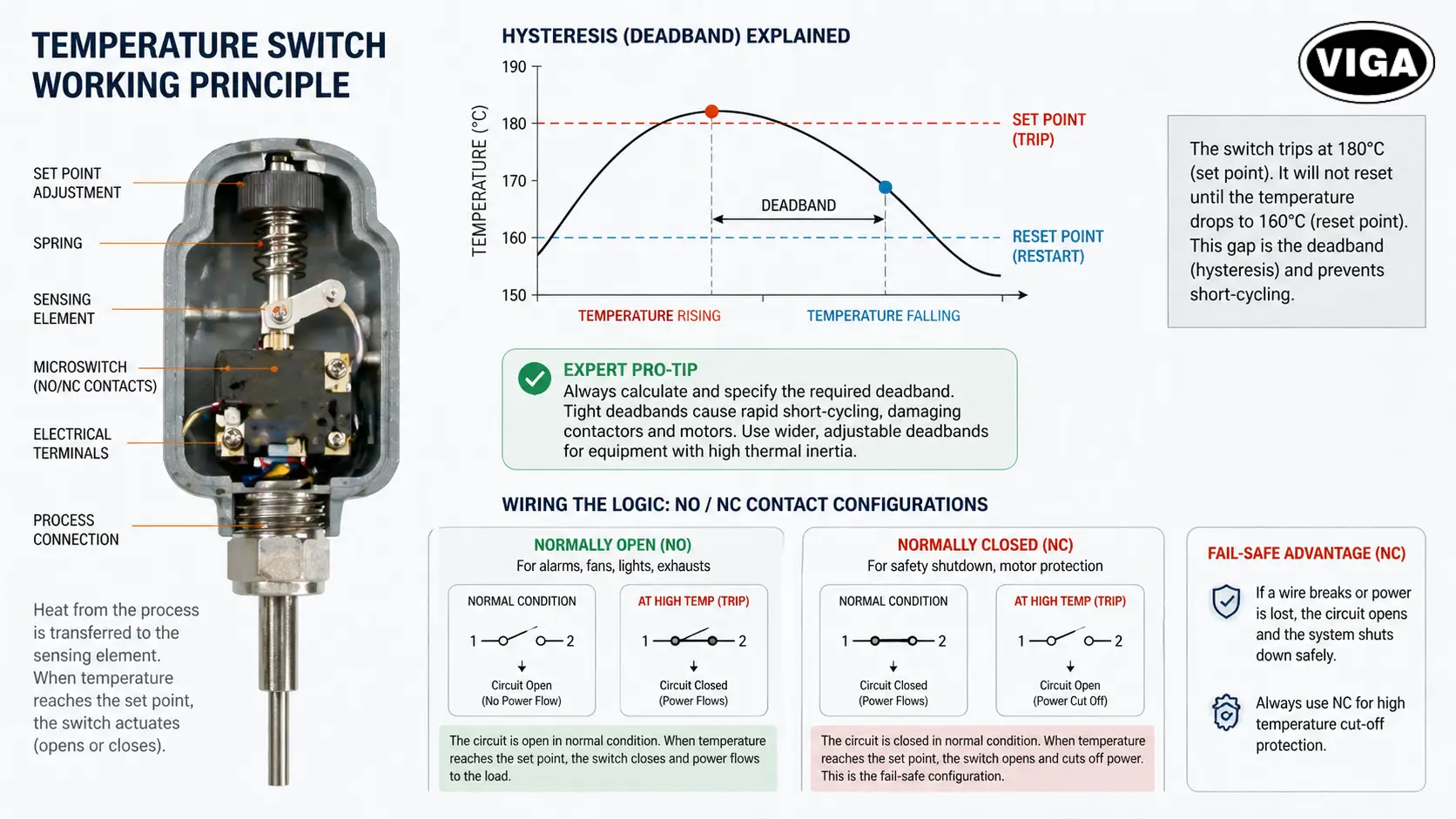 Temperature Switch Working Principle