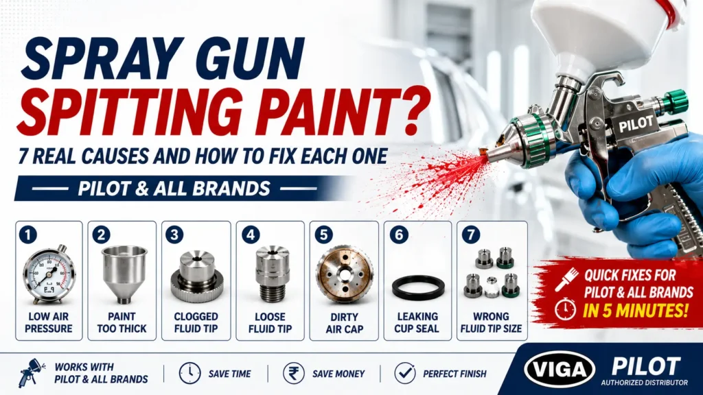 Spray Gun Spitting Paint 7 Causes & Quick Fixes (Pilot & HVLP)