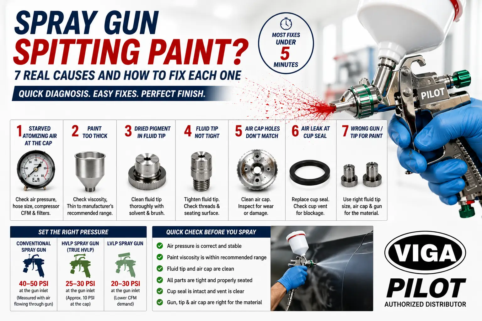 Spray Gun Spitting Paint