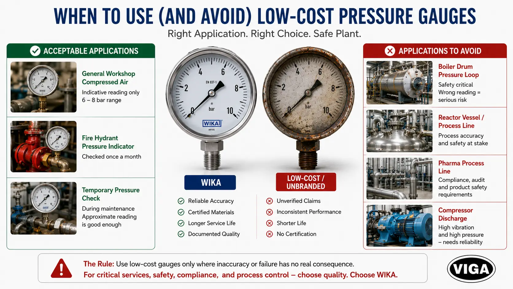 When to Use (and Avoid) Low-Cost Pressure Gauges