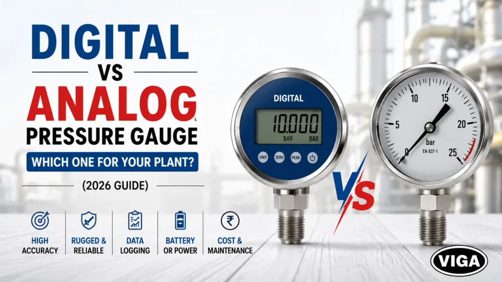 Digital vs Analog Pressure Gauge Plant Engineers Guide
