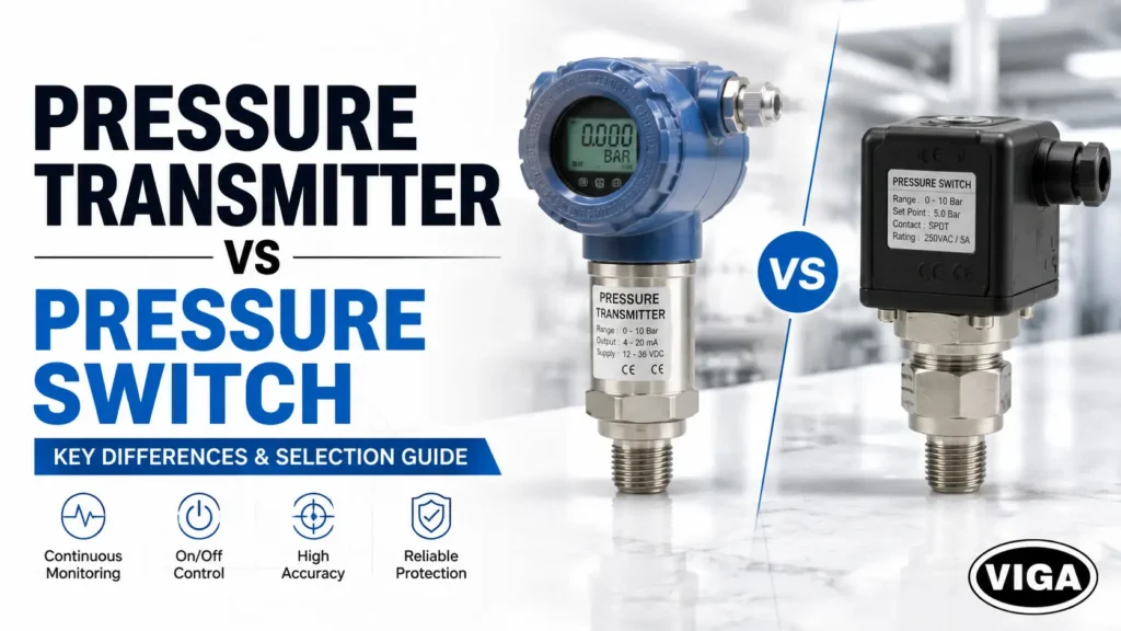 Pressure Transmitter vs Switch: Key Differences & Selection Guide