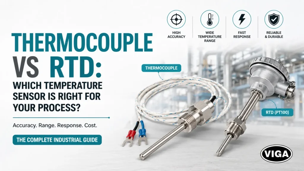 Thermocouple vs RTD PT100 industrial temperature sensor comparison